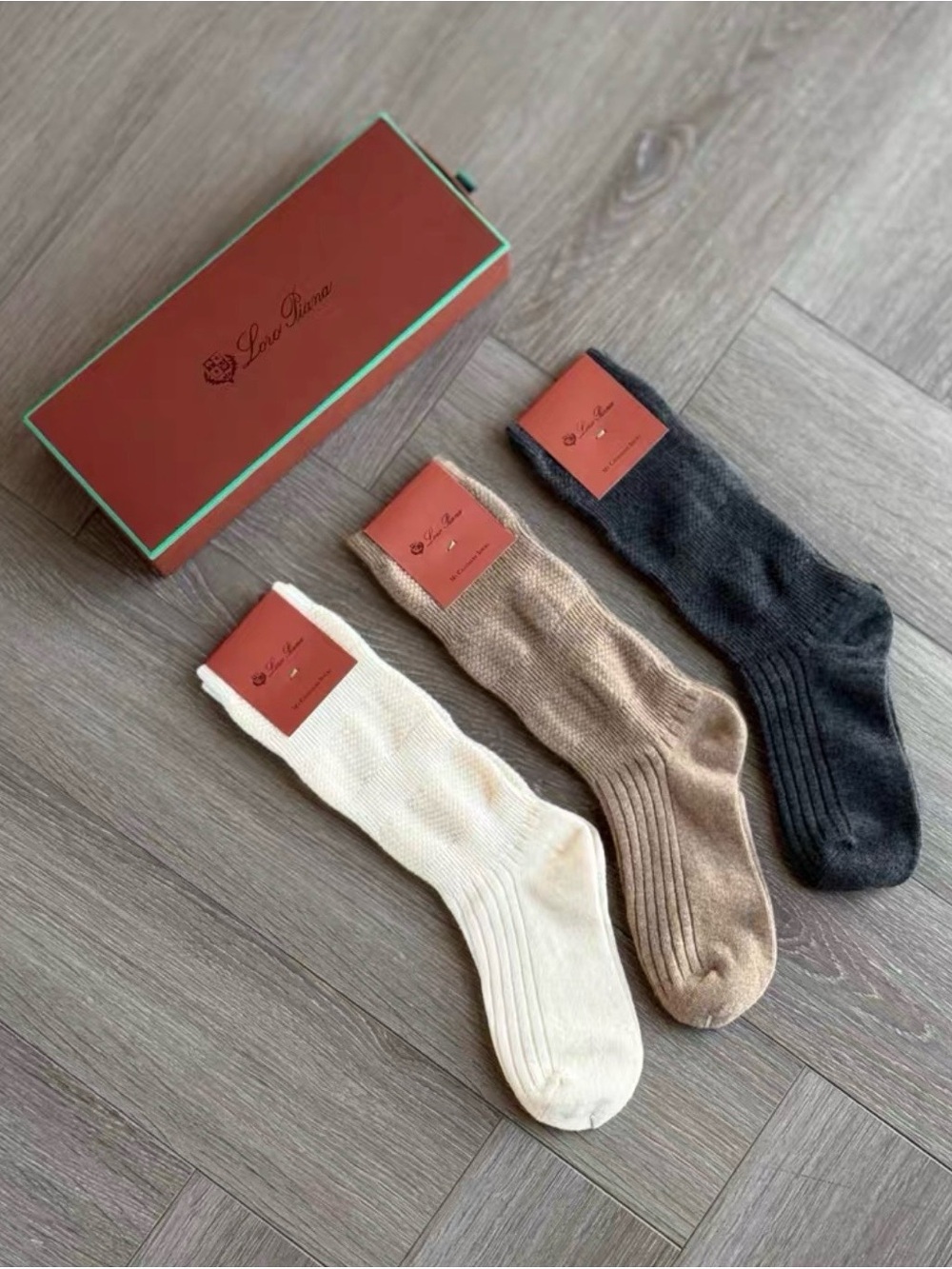 Loro Piana cashmere socks New with tags with original box
